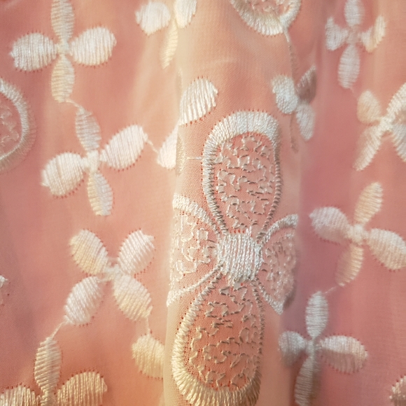 Beautiful sequined and lace, high low coral sun dress. Excellent condition. - Picture 5 of 7